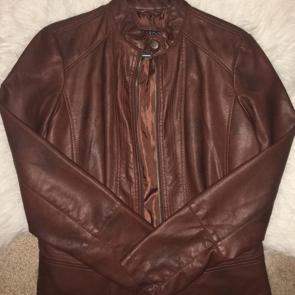 Faux leather jacket